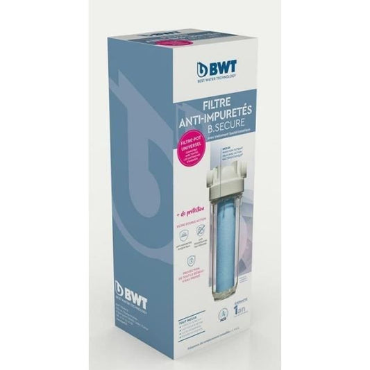 Filter - BWT - B.SECURE - anti-impurities 25µm - antibacterial - Protects health, pipes and household equipment