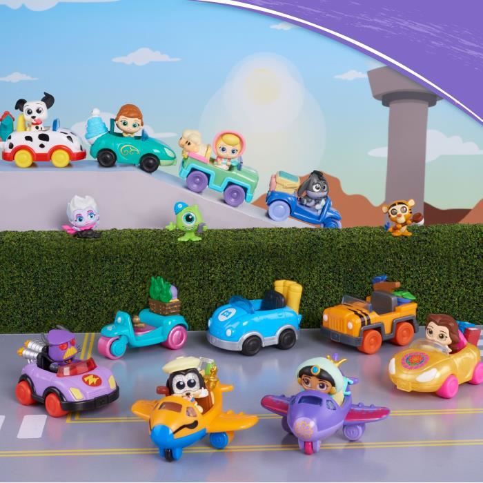 Figurines and vehicle - DISNEY - Car and Figurine - 1 figurine and 1 vehicle, 12 to collect