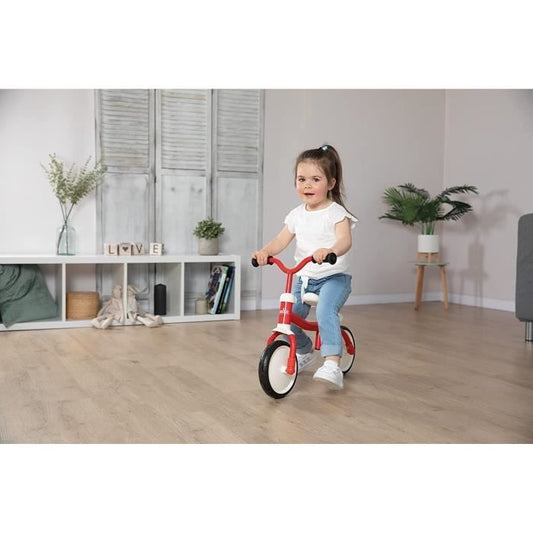 Smoby - Rookie Balance Bike - Lightweight Metal Childrens Bike - Self-Leveling Adjustable Saddle - Silent Wheels - Adjustable Handlebars