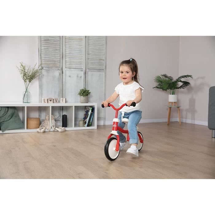 Smoby - Rookie Balance Bike - Lightweight Metal Childrens Bike - Self-Leveling Adjustable Saddle - Silent Wheels - Adjustable Handlebars