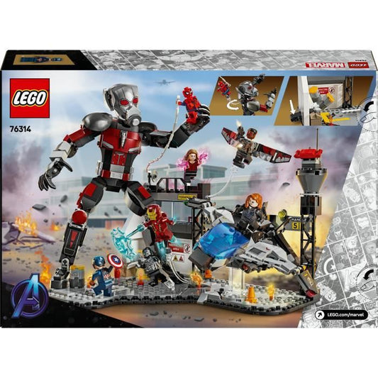 LEGO Marvel 76314 Captain America Civil War Battle - Toy for 10 Year Old Boys