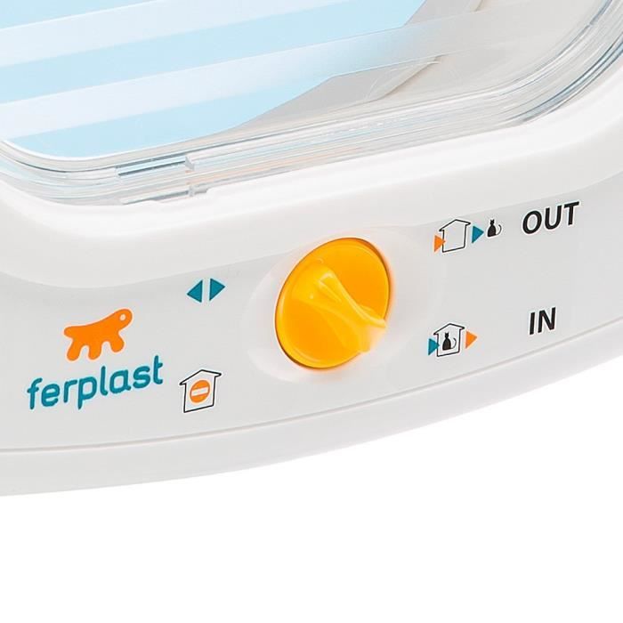 FERPLAST Chatiere Plastic Swing - 26.2 x 10.2 x 31.2 cm - White - For large cat and small dog