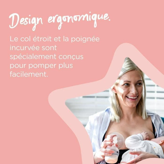 Tommee Tippee, Manuel Made for Me, ergonomic, silent and taansportable, bottle included