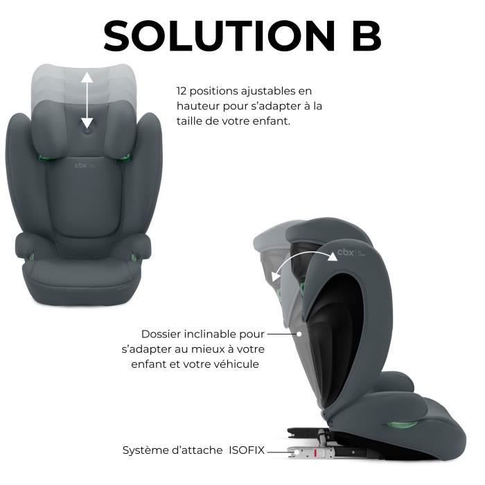 Auto Solution B I -Fix Steel Gray Cybex - Group 2/3 - Gray