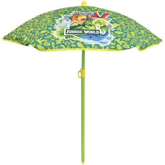 FUN HOUSE Jurassic Dinosaur garden furniture - 1 table 46 x ø46 cm, 2 chairs 53 x 38.5 x 37.5 cm and 1 parasol 125 x ø100 cm