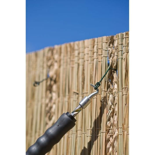 Nature twisted a wire - automatic, rubber handle - included 50x (L16 cm x Ø1 mm) - Galva steel loop - H30 cm loop - H30 cm