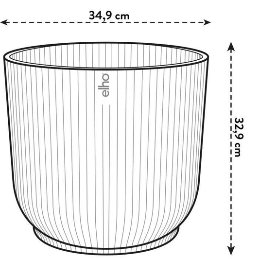 ELHO Vibes Fold Round flower pot Wheels 35 - Pink - Ø 35 x H 32 cm - interior - 100% recycled
