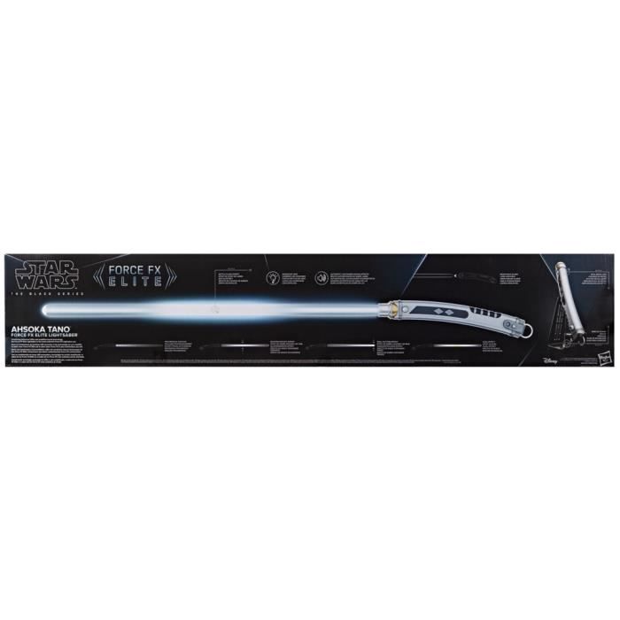 Ahsoka Tano's Electronic Lightsaber, Force FX Elite with LED and Premium Sound Effects, Ages 14 and Up, Star Wars The Black S