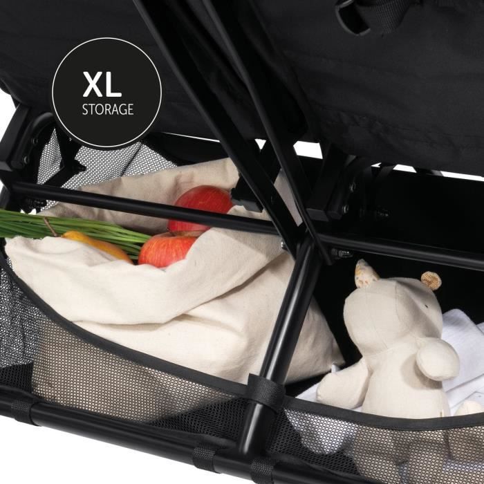 HAUCK Swift X Duo Double Stroller - Black