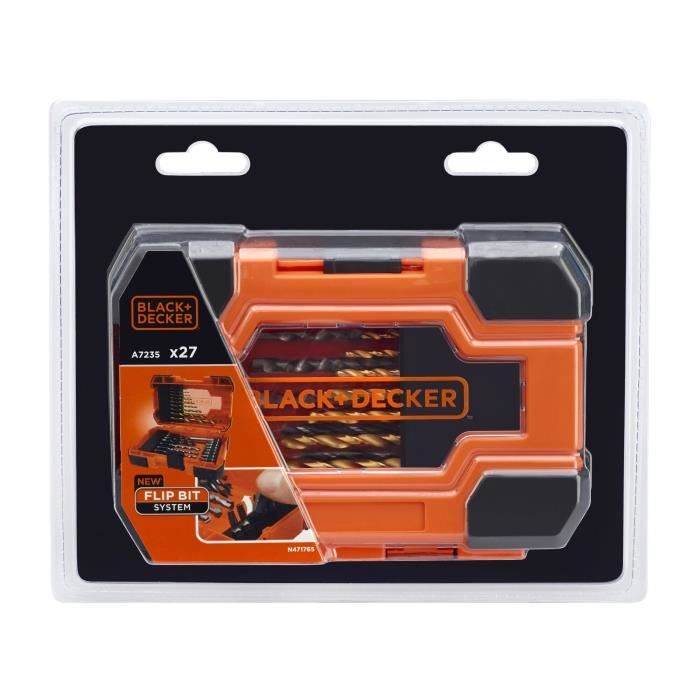 BLACK & DECKER Box 27 accessories drilling screwing A7235