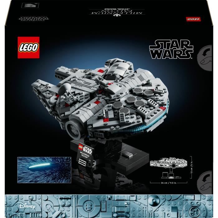 LEGO Star Wars 75375 Millennium Falcon, Building Set, Spaceship, Adults