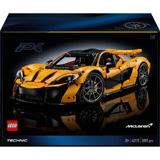 LEGO Technic 42172 McLaren P1 - Hypercar Model Kit for Adults with Vehicle Enthusiasts