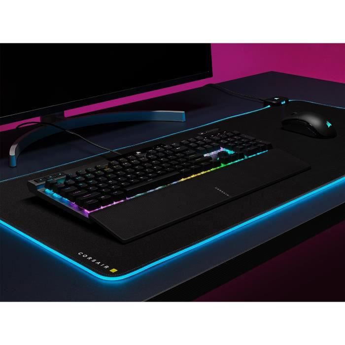 Gamer keyboard - Azerty - Corsair - K70 RGB Pro - Mechanics - PBT double Shot Pro - Cherry MX Red - Black - (CH -9109410 -FR)
