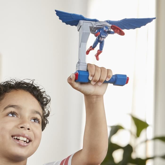 Captain America Flight Controls Figure, Marvel Epic Hero Series Captain America: Brave New World, Ages 4
