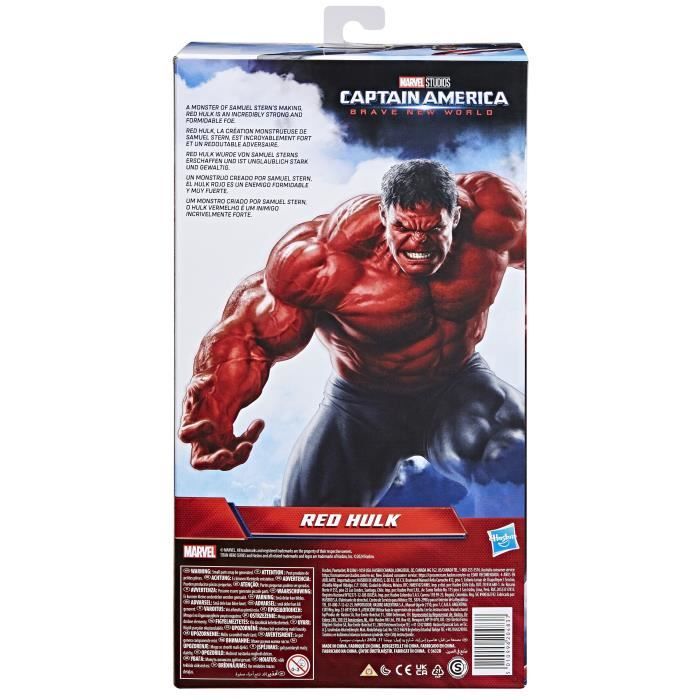 Marvel Studios Captain America Brave New World Titan Hero Series, Red Hulk Deluxe Figure