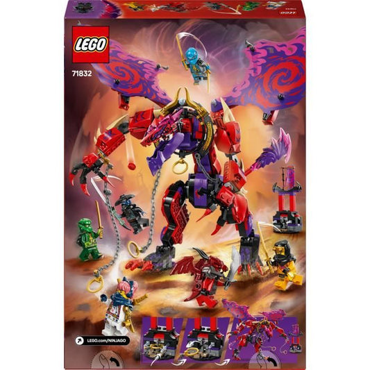 LEGO NINJAGO 71832 Thunderfang: Chaos Dragon - Building toy for ages 8 and up
