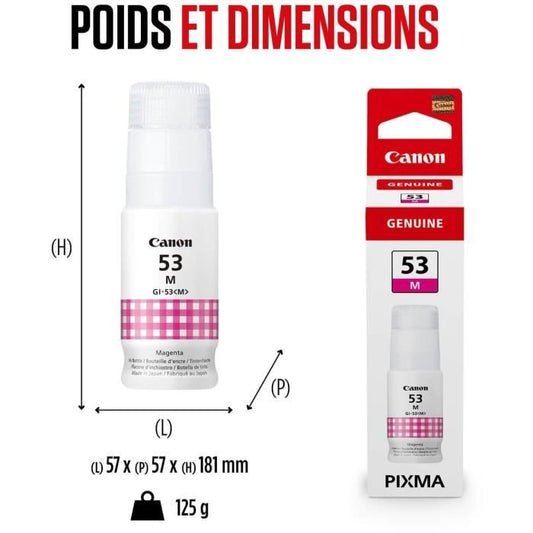 Ink bottle - Canon - GI -53M - Magenta - Pixma G650 and G550 compatibility - (4681C001)