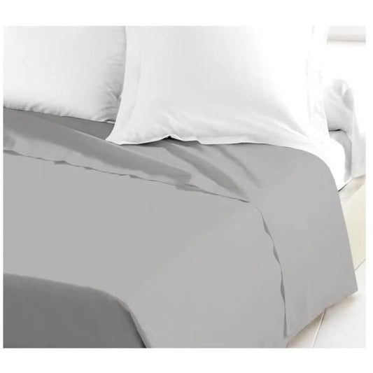 Lovely Home Flat Drap 100% Cotton 180x290 cm Light gray