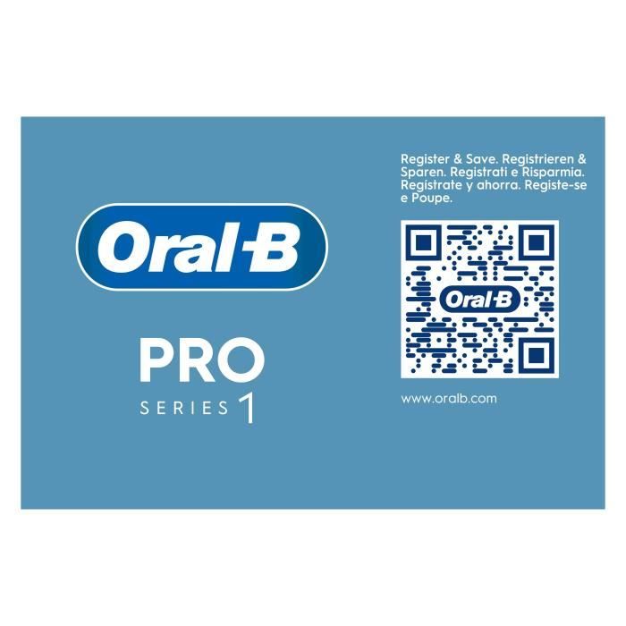 Electric toothbrush - ORAL-B Pro 1 - Sensitive Clean - Blue