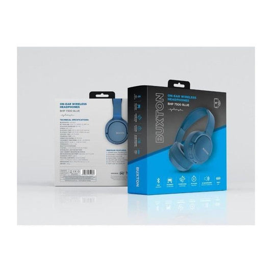 Wireless On-Ear Headphones - Buxton - BHP 7300 BLUE