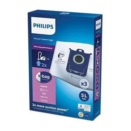 Vacuum cleaner accessory - PHILIPS FC8027 / 01 High performance 5L S-bag bags - pack of 3