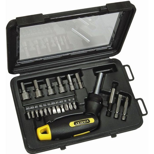 Articulated Pistol Ratchet Bit Screwdriver - 25 pcs