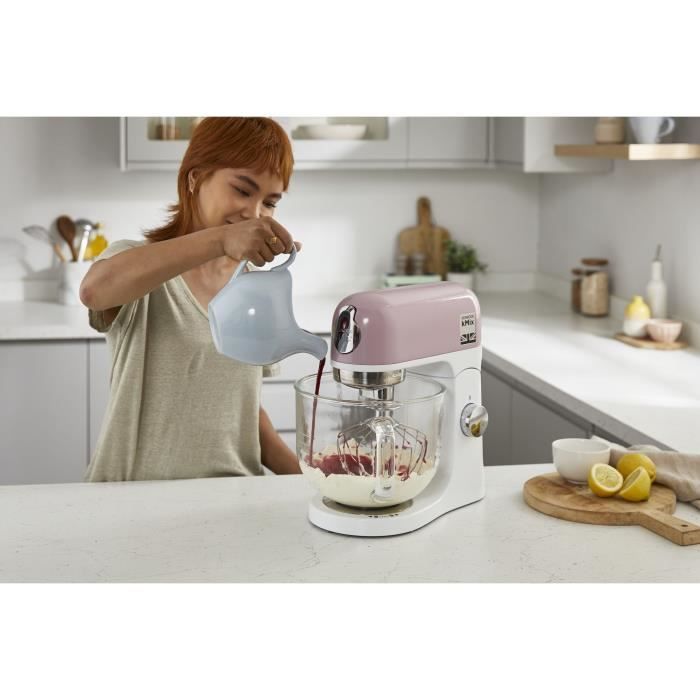 KENWOOD KMX754PP multifunction pastry robot - - 1000W professional motor - 2 accessory outlets - 5L glass bowl with