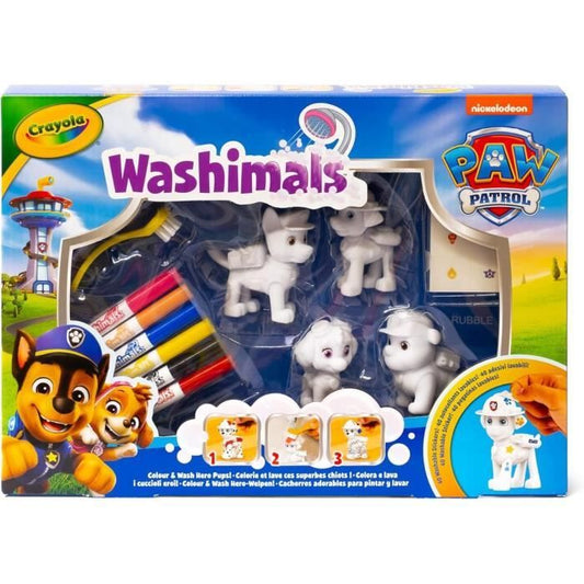 Washimals - My coloring animals - CRAYOLA - 4 Paw Patrol animals - Ages 3 and up