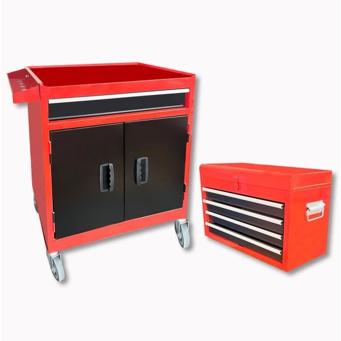 DOMAC Workshop assistant 7 metal drawers with empty storage bin