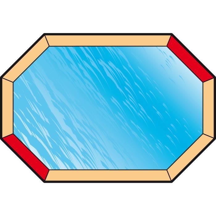 Winter and safety cover for wooden swimming pool - UBBINK - Octagonal 400x610 - Thickness 550gr - Complies with NF P 90-308