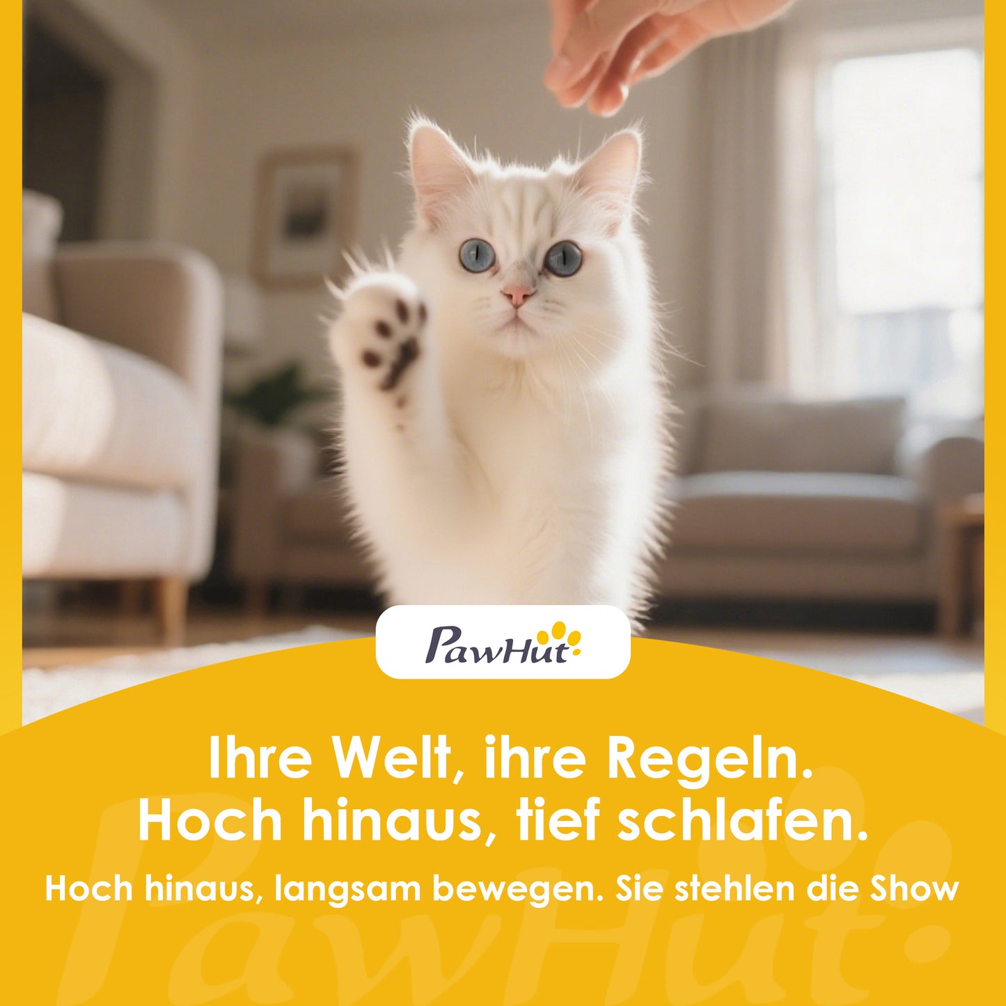 PawHut Katzen-Schreibtischbett, Katzenbett für Schreibtisch mit 360°Drehung, verstellbarer Höhe, Katzenliege mit abnehmbarem, maschinenwaschbarem Bett, für Katzen unter 6 kg, Heimbüro, Cremeweiß