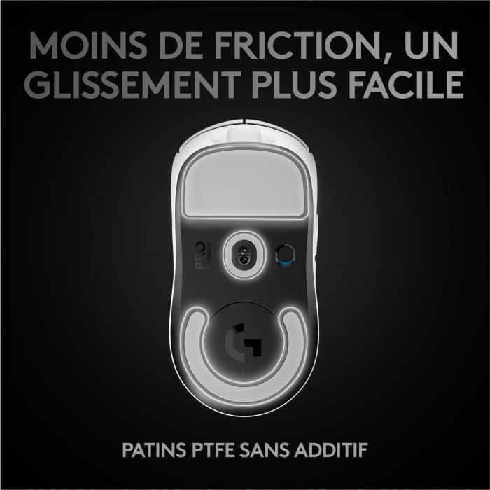 Gaming mouse - wireless - LOGITECH G - PRO X SUPERLIGHT - White