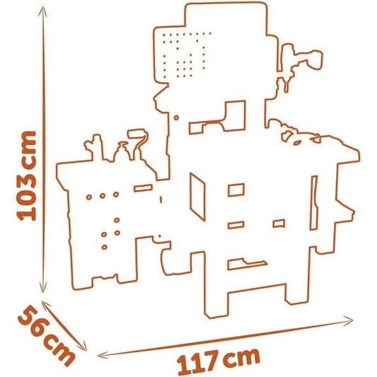 Smoby - Black and Decker - Mega center - 3 parts: mechanics, plumbing, carpentry - Many accessories - Made in France