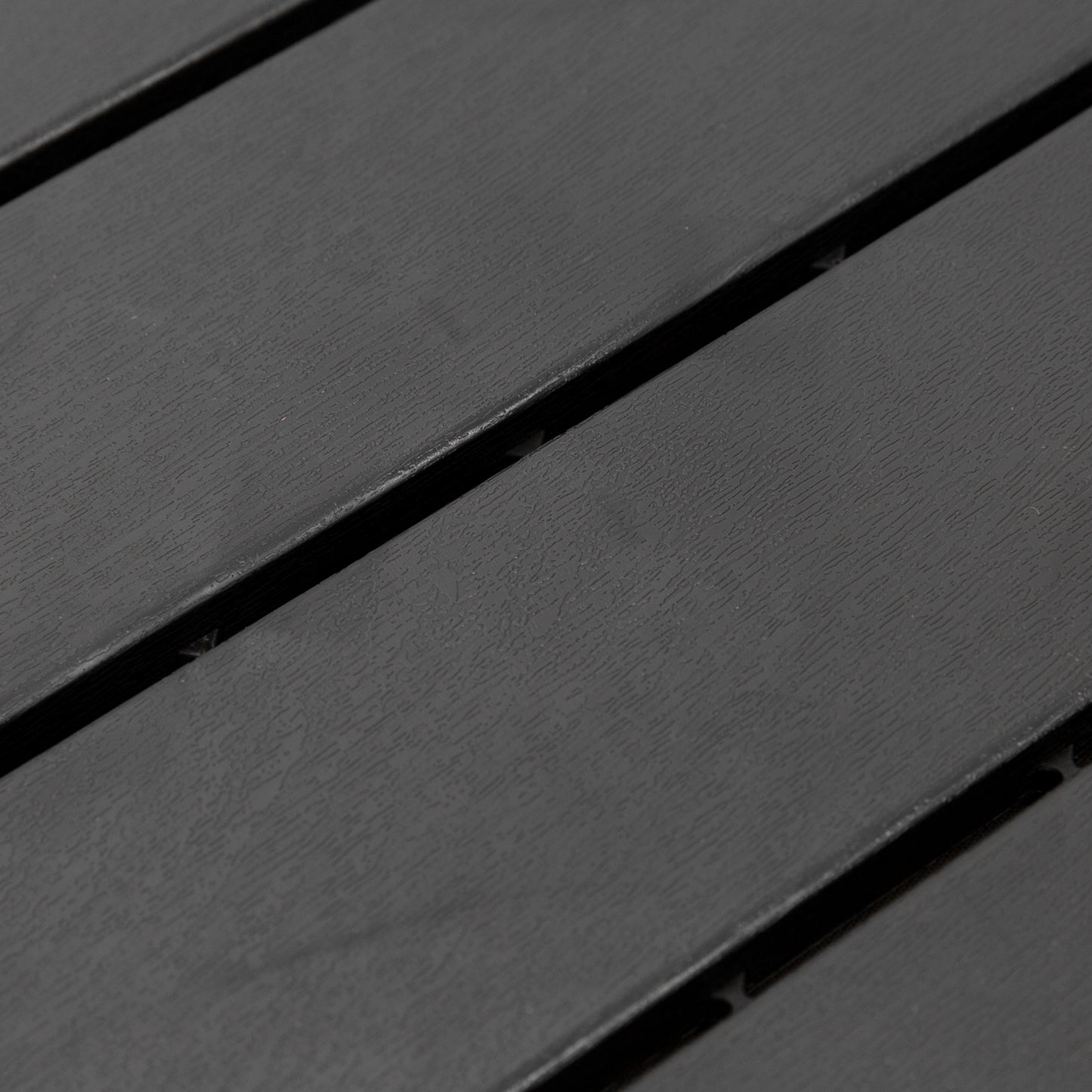 Outsunny Terrassenfliesen 30 x 30 cm 9 Stück 0,81㎡ Klickfliesen Balkonfliesen mit Klicksystem Drainagefunktion Bodenbelag Flies für Terrasse Balkon Schwarz