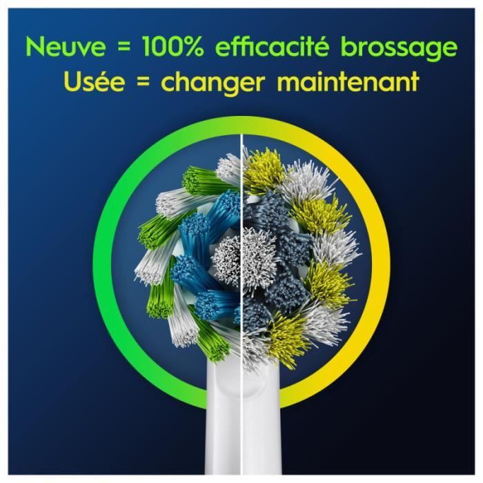 Oral-B Pro Cross Action Toothbrush Heads, Pack of 3 Units