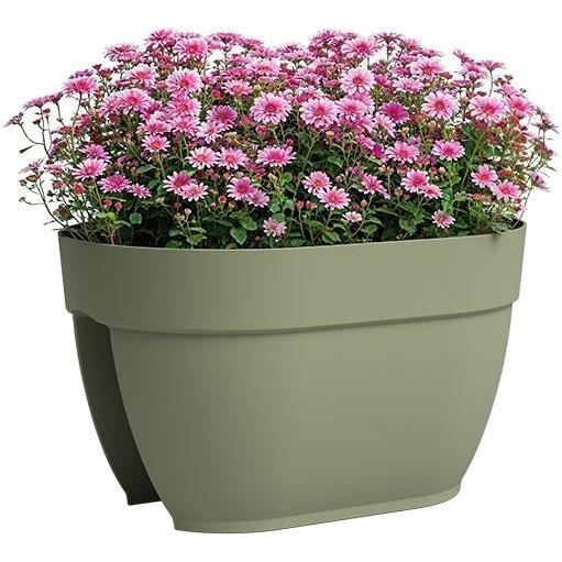 Jardiniere - ARTEVASI - CAPRI CAMPANA - Balcony - 40 ma - Ash green