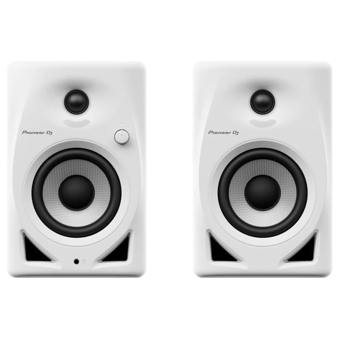 Pair of Pioneer DJ DM-40D-W monitoring speakers - Bass Reflex - 2x19W - DJ or Production mode - White