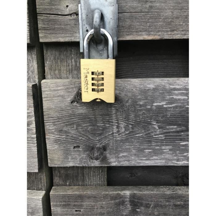 Master Lock Combination Padlock Solid Brass 50mm 651EURD