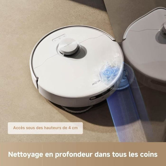 MOVA P50 Pro Ultra - Robot Vacuum Cleaner with Dock - 19,000 Pa - Anti-tangle Brush - Automatic Cleaning