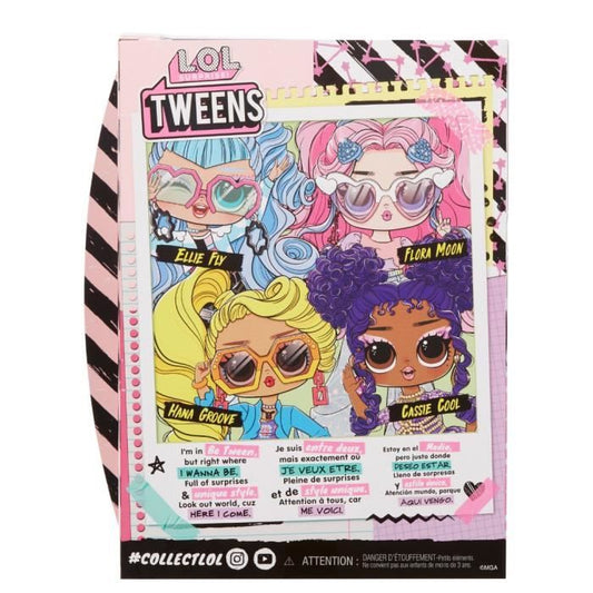 LOL Surprise Tweens - 24 cm articulated fashion doll - Flora Moon - 2 outfits and several accessories - From 4 years