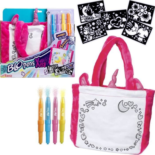 Blopens - LANSAY - Styl'bag - 5 stencils - 1 unicorn bag - From 6 years old
