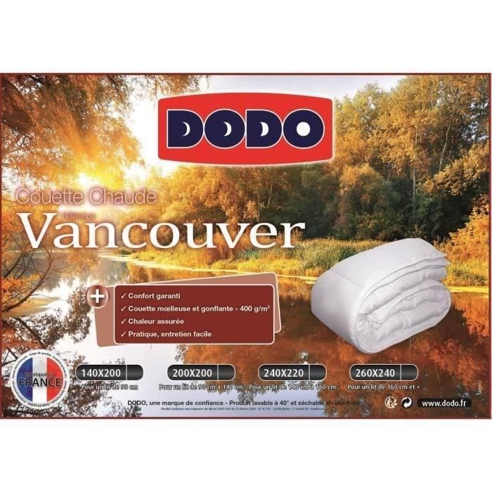 Vancouver hot duvet - 240 x 260 cm - 400gr/m² - White - Dodo