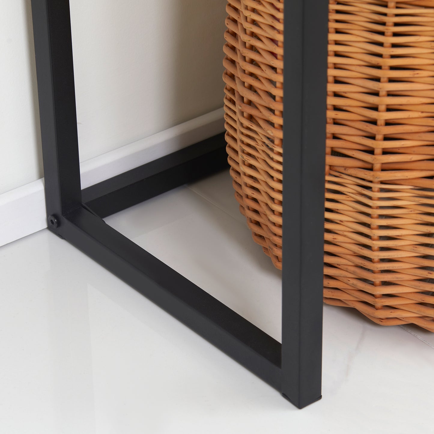 HOMCOM Konsolentisch im Industriedesign, Beistelltisch, Sideboard, 1 Schublade, Braun + Schwarz