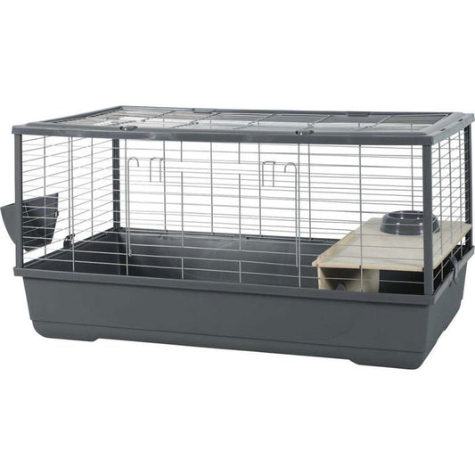 Rodent cage - Zolux - Néolife Connect - For rabbits and guinea pigs - 101.5 x 54 x 51 cm - Grey