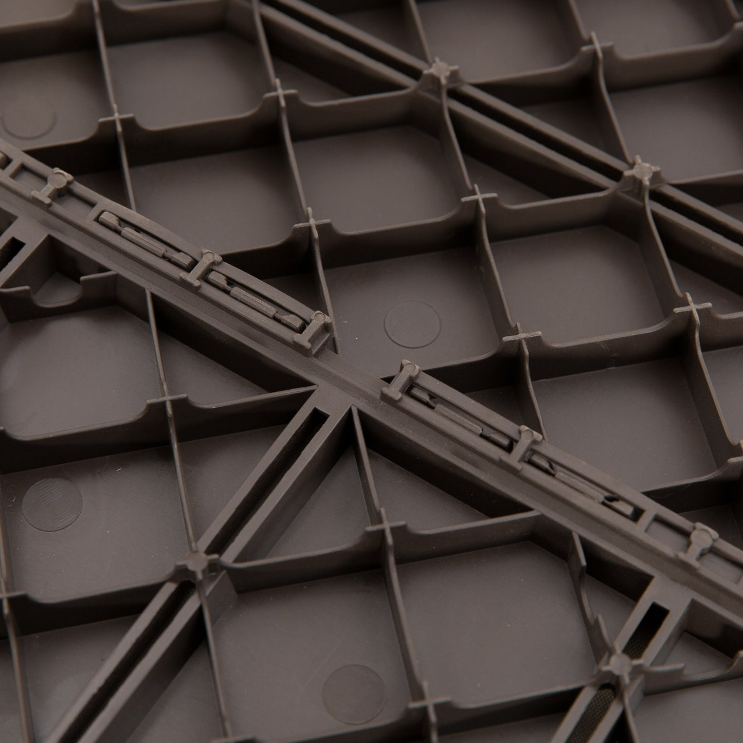 Outsunny Terrassenfliesen 30 x 30 cm 9 Stück 0,81㎡ Klickfliesen Balkonfliesen mit Klicksystem Drainagefunktion Bodenbelag Flies für Terrasse Balkon Braun