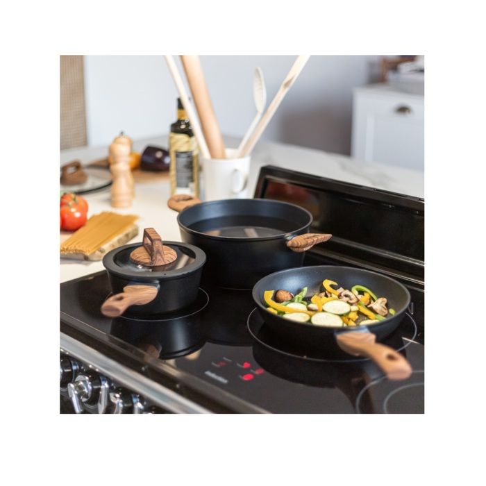 LIVOO Feel good moments - 5-piece cookware set - Black - MZP147