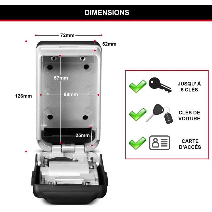 MASTER LOCK Secure Key Box - M Format - Backlit Combination - Secure Storage