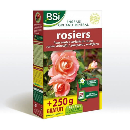 Fertilizer for Organic Roses - BSI - Brilliant flowering - Long-lasting action - 12.5 m²