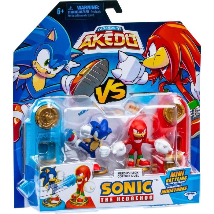 Sonic vs Knuckles Figure Duo - MOOSE TOYS - AKEDO - Quick Battle Pack, 2 Figures and Controllers Included