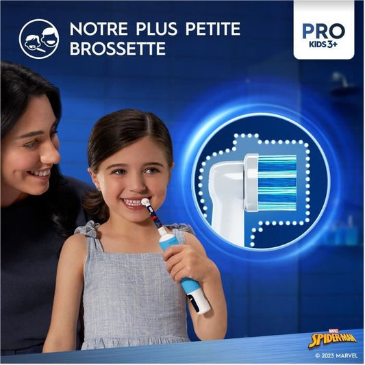 Oral-B Pro Kids Electric Toothbrush 1 Marvel Spider-Man Handle, 1 Brush Head, 3 Years and Up